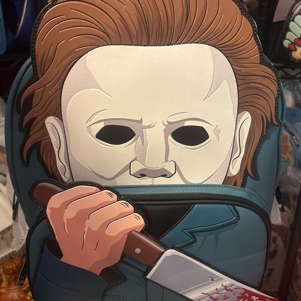 Full size Michael Myers Horror Character Backpack with Knife Design